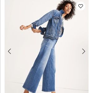 Madewell Wide-Leg Crop Jeans in Finney Wash